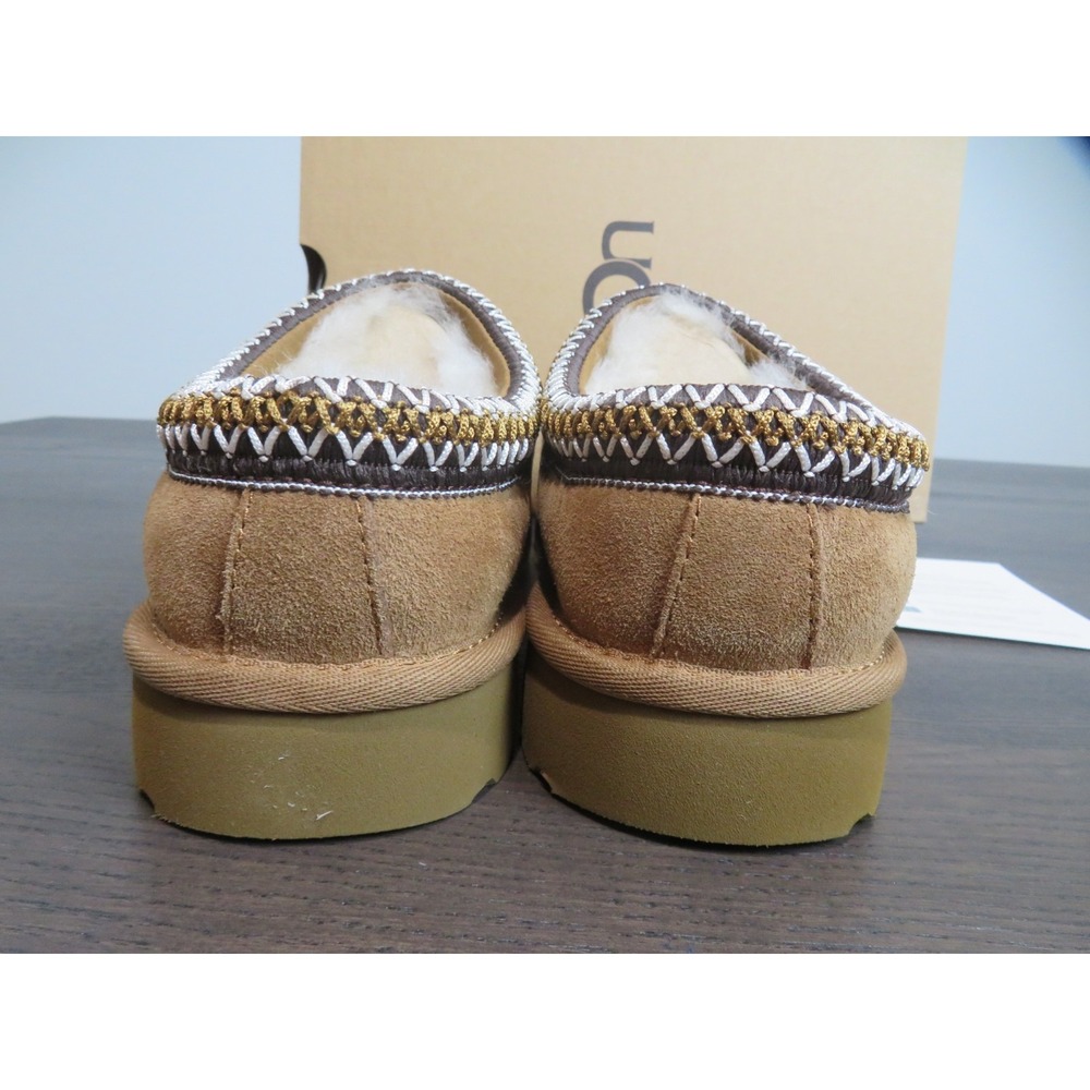 UGG Tasman II Slippers Womens 10 Chestnut Brown Shoes Slip On Comfort Fur Lined - Picture 4 of 12
